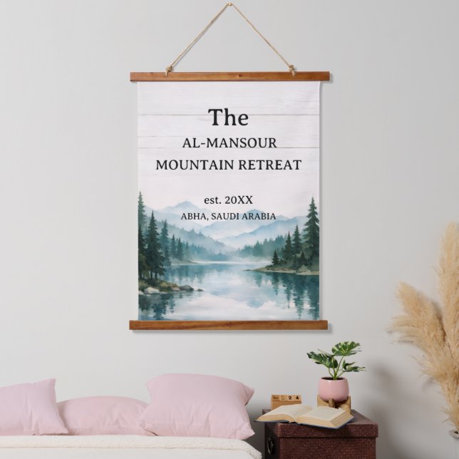 Personalised Rustic Nature Landscape Wall Art (Bedroom)