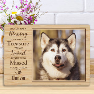 Personalised Rustic Pet Memorial Plaque