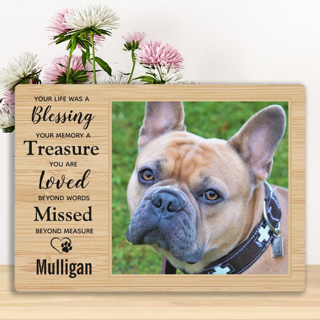 Personalised Rustic Pet Memorial Plaque (Creator Uploaded)