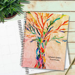 Personalised Rustic Tree  Planner<br><div class="desc">This unique Planner is decorated with a rainbow-coloured tree on a beige background. The original design was made in mosaic using tiny pieces of brightly coloured glass. Customise it with your name and year. Use the Design Tool option to change the text size, style, or colour. Because we create our...</div>