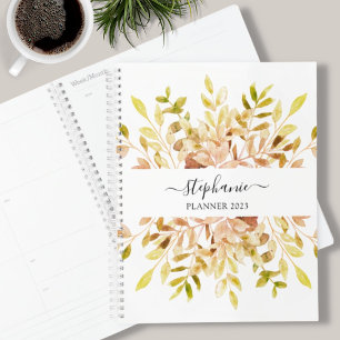 Personalised Rustic Watercolor 2023 Planner