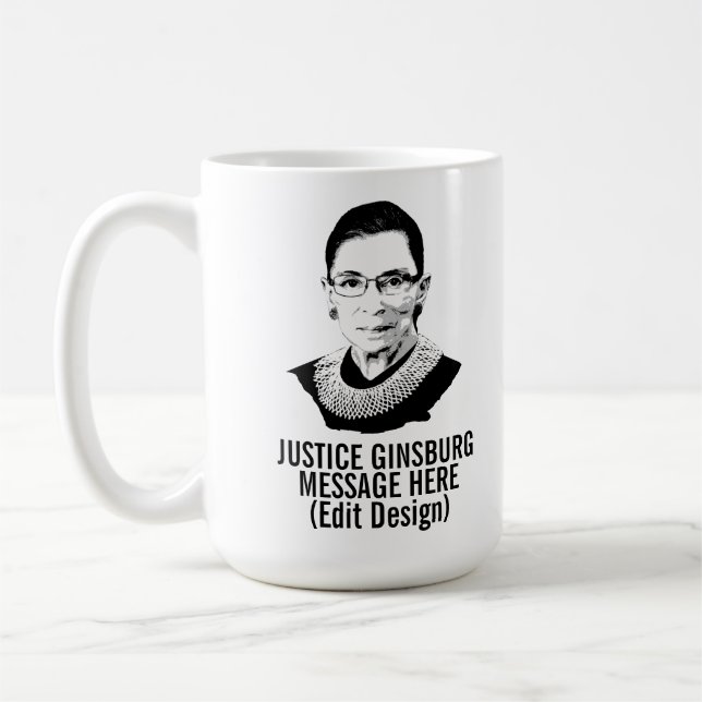 Personalised RUTH BADER GINSBURG Coffee Mug (Left)