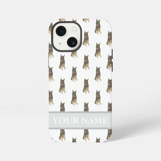 Personalised Sable German Shepherd Dog iPhone Case (Back)
