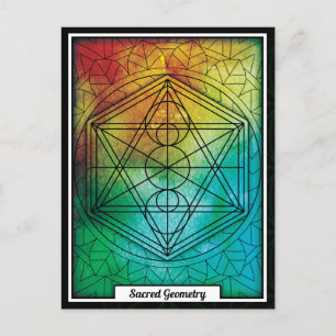 Personalised Sacred Geometry Mandala Postcard