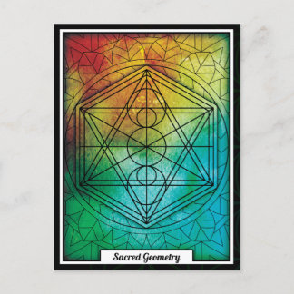 Personalised Sacred Geometry Mandala Postcard