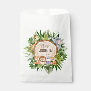 Personalised Safari Animals Party Favour Bags
