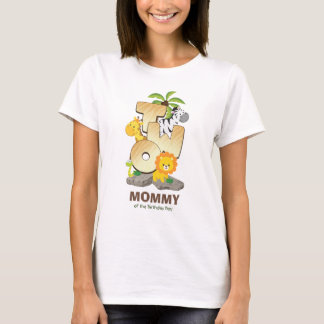 Personalised Safari Birthday Tshirt for Mummy