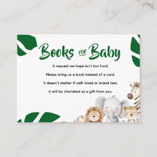 Personalised Safari Books for Baby Enclosure Card
