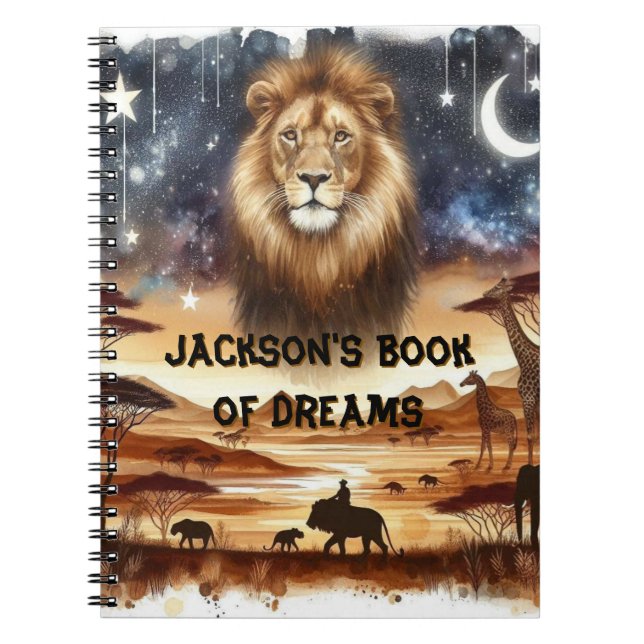 Personalised Safari Dream Journal (Front)