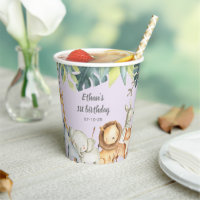 Personalised safari jungle animals 1st birthday p