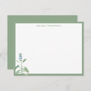 Personalised Sage Green Vintage Card