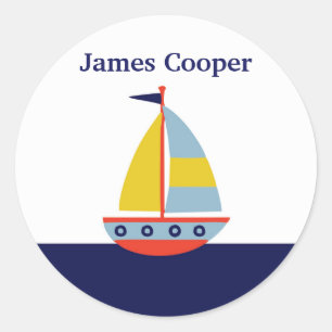 Personalised Sailboat Stickers