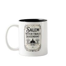Personalised Salem Witch Trials Descendant Mug