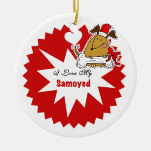 Personalised Samoyed Keepsake Ornament