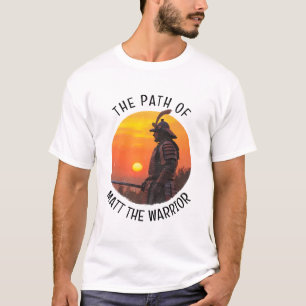 Personalised Samurai Warrior Sun Silhouette T-Shirt