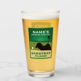 Personalised Sandtrap Pilsner Glass