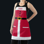 Personalised Santa Apron Christmas Baking Aprons<br><div class="desc">This lovely design can be customised to your favourite colour combinations. Matching adult and junior designs available. Makes a great gift! Find stylish stationery and gifts at our shop: www.berryberrysweet.com.</div>