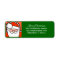 Personalised Santa Cartoon Return Address Labels
