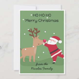 Personalised Santa Christmas Card