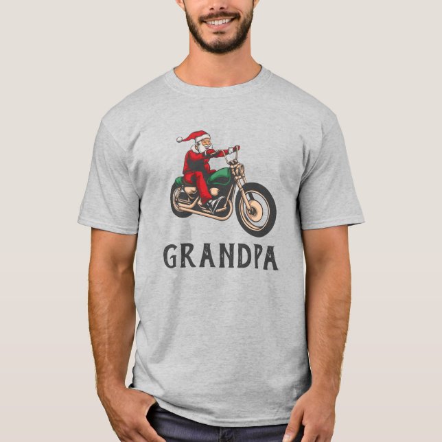 Personalised Santa Christmas Rider Family T-Shirt (Front)