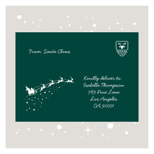 Personalised Santa Claus Christmas Envelope 