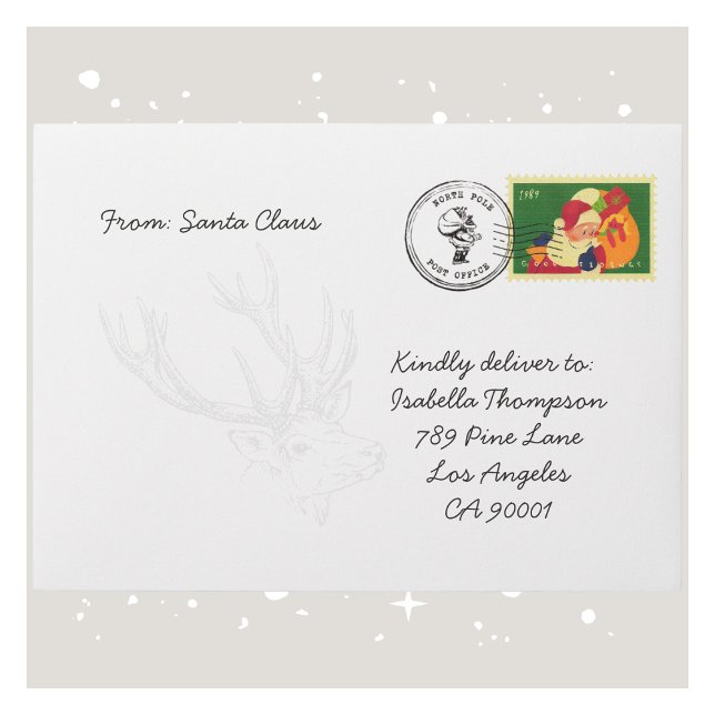 Personalised Santa Claus Envelope for Kids' Letter (Personalized Santa Claus Envelope for Kids' Letter)