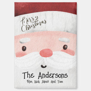 Personalised Santa Claus Merry Christmas Magnet