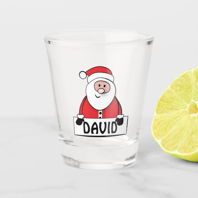 Personalised Santa Claus Shot Glass (Front)