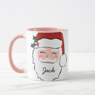 Personalised Santa Face   Ho, Ho, Ho  Mug
