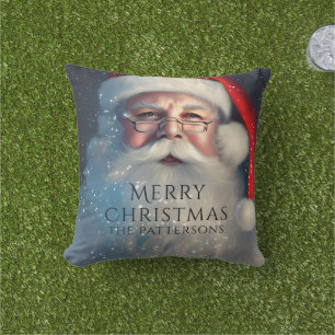 Personalised Santa Family Christmas Cushion