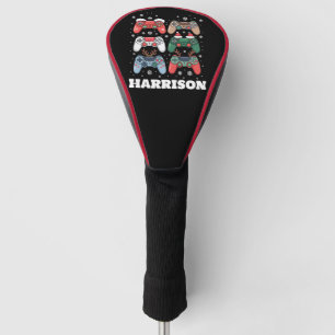 Personalised Santa Gaming Controller Gamer Xmas Golf Head Cover
