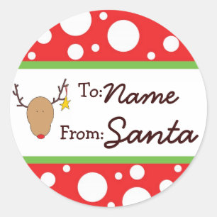 Personalised Santa Gift Sticker
