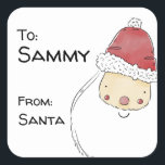 Personalised Santa Gift Tags<br><div class="desc">Help disguise your handwriting by using these personalised 'from Santa' gift tag stickers.</div>