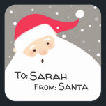 Personalised Santa Gift Tags<br><div class="desc">Help disguise your handwriting by using these personalised 'from Santa' gift tag stickers.</div>