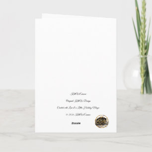 Personalised Santa & Grumpy Persian Cat Christmas  Holiday Card