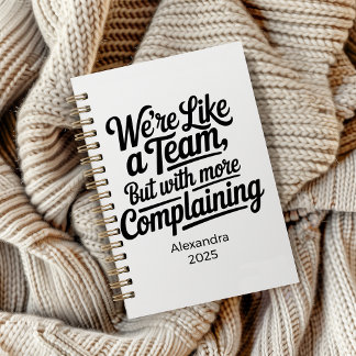 Personalised Sarcastic Coworker Gift Notebook