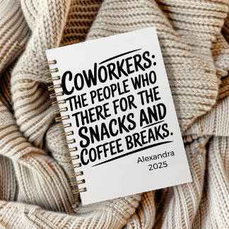 Personalised Sassy Workplace Humour Notebook