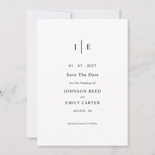 Personalised save the date (Front)