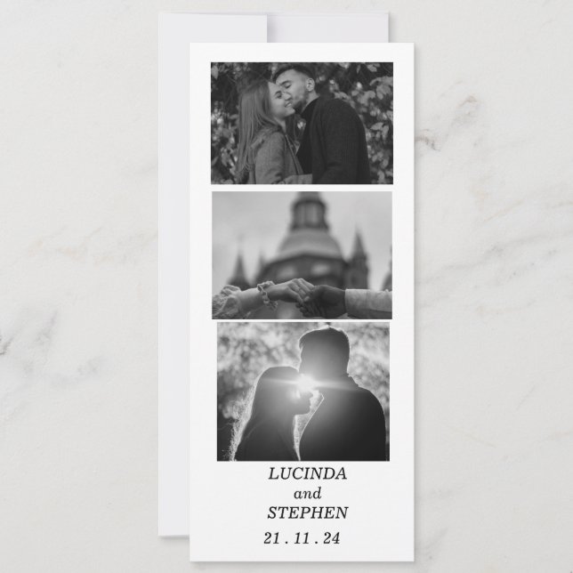 Personalised Save the Date Invitation with Couple  (Front)