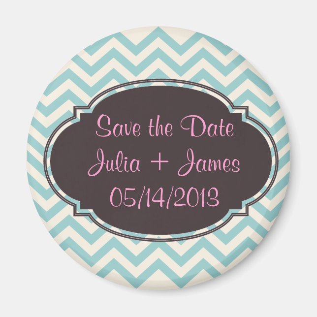 Personalised Save the Date Magnets (Front)