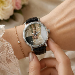 Personalised Save the Date Photo Wedding Favour Watch