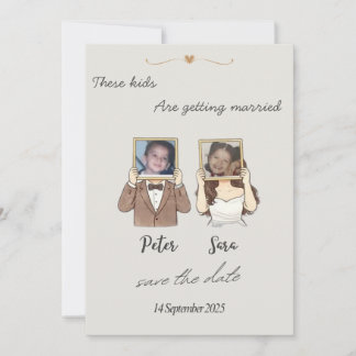 Personalised Save the Date Wedding Invitation