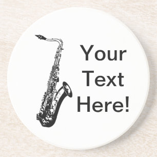 Personalised Saxophone Coaster