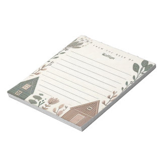 Personalised Scandinavian Hygge House Notepad
