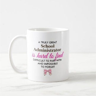 Personalised School Administrato Appreciation Gift Coffee Mug