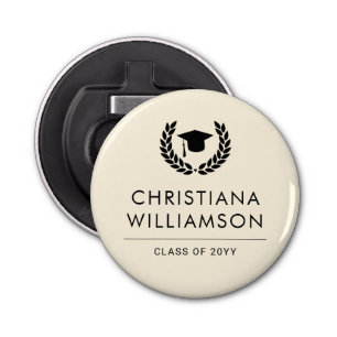 Personalised School and College Graduation Elegant Bottle Opener