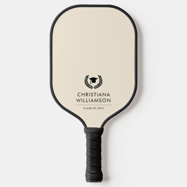 Personalised School and College Graduation Elegant Pickleball Paddle (Front)