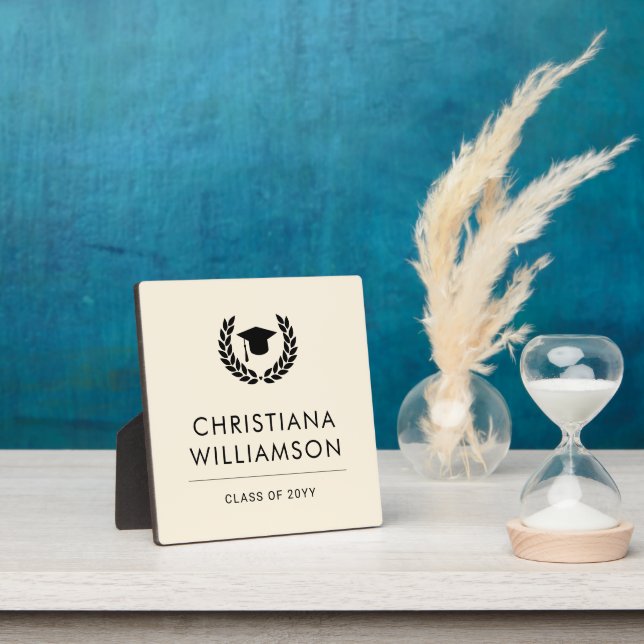 Personalised School and College Graduation Elegant Plaque (Insitu)