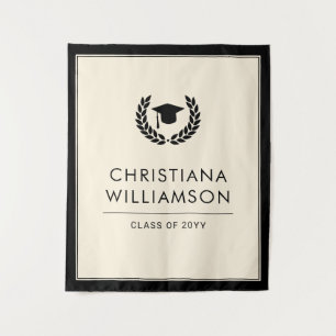 Personalised School and College Graduation Elegant Tapestry