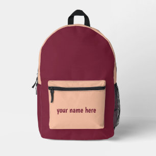 Personalised School Backpack withYour Photo & Text
